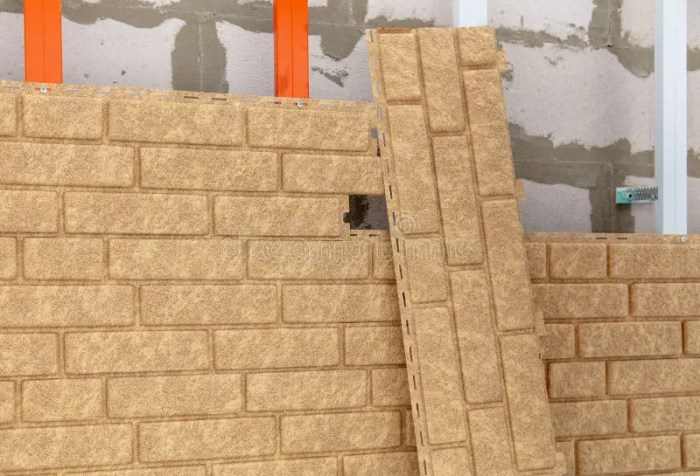 Siding over brick