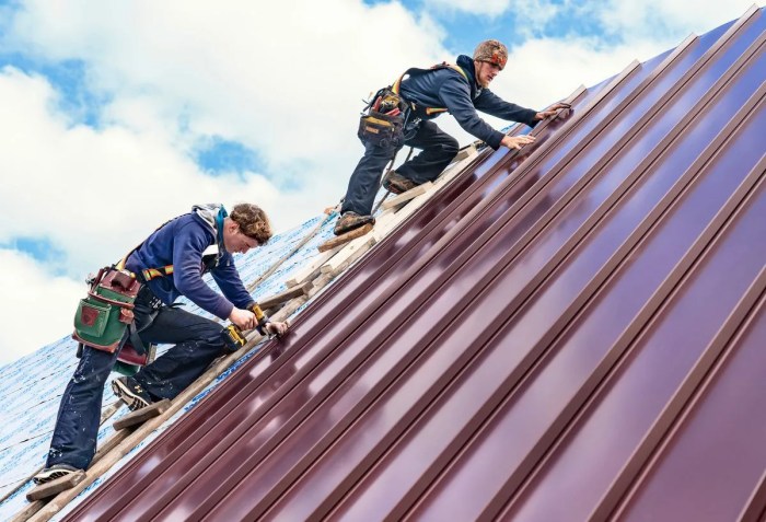Siding installing roofing