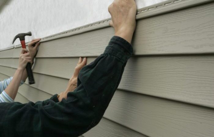 New siding for house