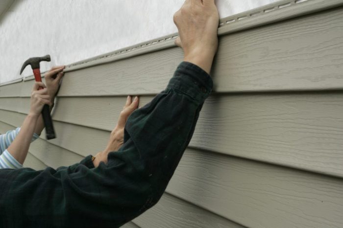 New siding for house